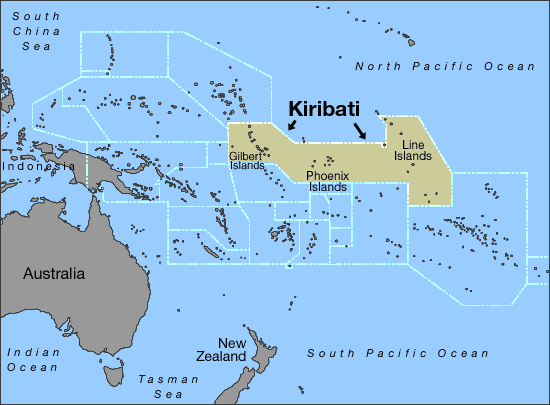 carte kiribati